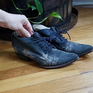 Free People FreeBird Destressed Ankle Boots